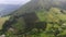 Low clouds around the mountainous massif of Amboto in Urkiola Basque Country