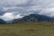 Low clouds in the valley of the Chuya River. Altai, Russia.