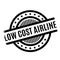 Low Cost Airline rubber stamp