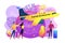 Low cost flights concept vector illustration