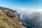 Low fog on the coast of the Pacific ocean, Highway 1, California