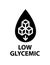 Low Glycemic icon,  line color vector illustration