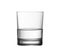 Low half full glass of water isolated with clipping path