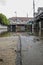 Low-level alley flooding in the village