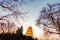 Low light scenery of big wild goose pagoda,Xian,China