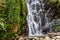 low part of Mirveti waterfall in Adjara in autumn