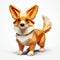 Low Poly 3d Corgi Render In Kazuki Takamatsu Style