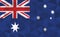Low poly Australia flag vector illustration. Triangular Australian flag graphic. Australia country flag is a symbol of