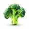 Low Poly Broccoli: Dynamic Brushstrokes And Stark Vivid Colors