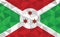 Low poly Burundi flag vector illustration. Triangular Burundian flag graphic. Burundi country flag is a symbol of independence