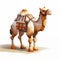 Low Poly Camel With Baskets Detailed Character Design In 2d Game Art