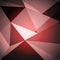 Low poly design element on red gradient background