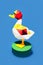 Low poly duck - stylized digital art