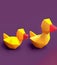 Low poly duck - stylized digital art