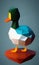 Low poly duck - stylized digital art