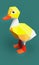 Low poly duck - stylized digital art