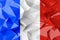 Low poly flag of France