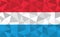Low poly Luxembourg flag vector illustration. Triangular Luxembourger flag graphic. Luxembourg country flag is a symbol of