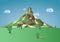 Low Poly Mountain Background