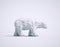 Low poly polar bear