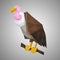 Low poly vulture.