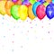 Low polygonal balloons and confetti