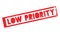 Low Priority rubber stamp