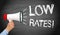 Low Rates Marketing and Sales concept