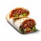 Low Resolution Double Burger Burrito: Imitated Material, Smooth Flavor