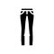 low rise pants apparel glyph icon vector illustration
