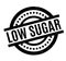 Low Sugar rubber stamp