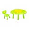 Low Table and Chair as Baby Nursery Furniture Item Vector Illustration