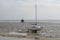 Low tide along the Essex coast.