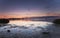 Low tide at a bathing place.