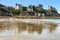 Low tide on the beach in Dinard, Brittany, France