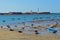 Low Tide at Castle of San Sebastian Cadiz  Spain