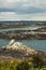 Low tide on island Ile de brehat in Brittany