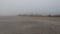 Low tide on Normandy beach