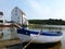 Low tide with stranded boats at Woodbridge, Suffolk