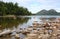 Low view of Jordan Pond