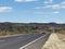 Low view of a road with blue sky at Chapada dos Veadeiros