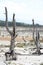 Low water levels in Theewaterskloof dam, Western Cape