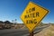 Low Water Xing Sign