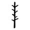 Lowbrow tree vector illustration. Doodle of forest plant graphic.