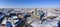 Lowell City Hall aerial view, Massachusetts, USA