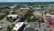 Lowell downtown aerial view, Lowell MA, USA
