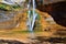 Lower Calf Creek Falls Waterfall colorful views from the hiking trail Grand Staircase Escalante National Monument between Boulder