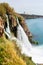 Lower duden waterfall from view point closeup.Antalya,Turkey.