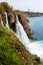 Lower duden waterfall from view point closeup.Antalya,Turkey.