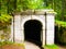 Lower entrance to tunnel of historical Schwarzenberg shipping canal, Sumava Mountains, Czech Republic